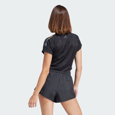 Women Sportswear Black Tiro Summer Crop Jersey