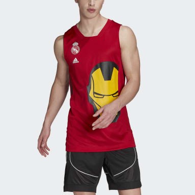Camiseta Real Madrid Marvel Avengers Rojo Hombre Baloncesto
