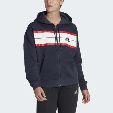 Marca adidasadidas Essentials Fleece 3-Stripes Fleece Sweatshirt Tuta da Neve Donna 