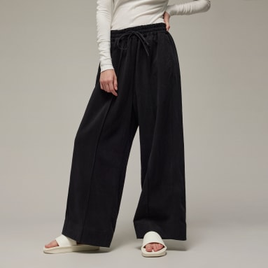 adidas Satin Wide Leg Track Pants - Black | adidas Australia