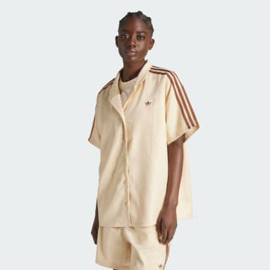 Fashion Monogram Satin Bowling Shirt