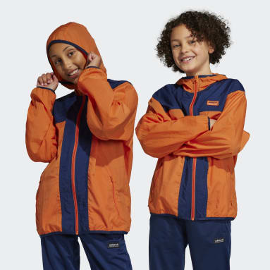 Kids Originals Orange adidas Adventure Windbreaker