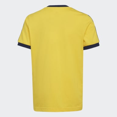 Jungen Fußball Schweden T-Shirt Gelb