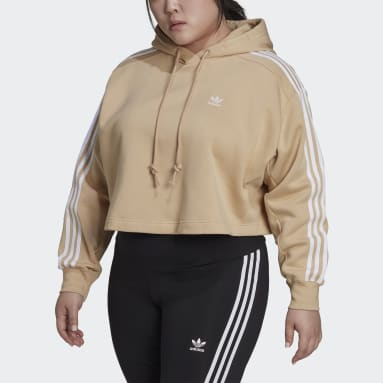 Camisola com Capuz Adicolor Classics (Plus Size) Bege Mulher Originals