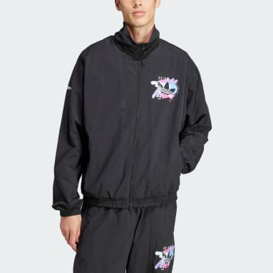 Veste de survêtement rétro noir Hommes Originals