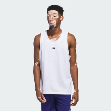 Polera blanca sin mangas shop