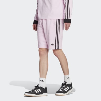 Heren Originals roze Adicolor Classics 3-Stripes Joggingshort