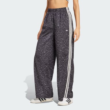 Nohavice adidas Originals Wide Leg Satin