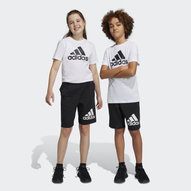 Short en coton Essentials Big Logo noir Adolescents 8-16 Years Sportswear