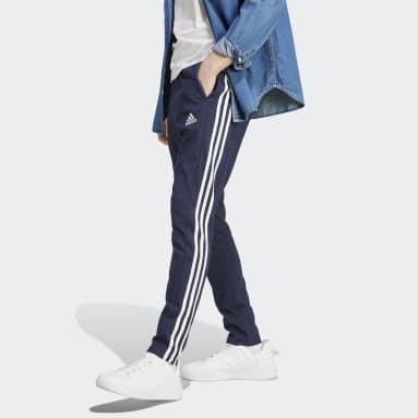 Nam Sportswear Quần 3 Sọc Ống Côn Gấu Thẳng Single Jersey Essentials