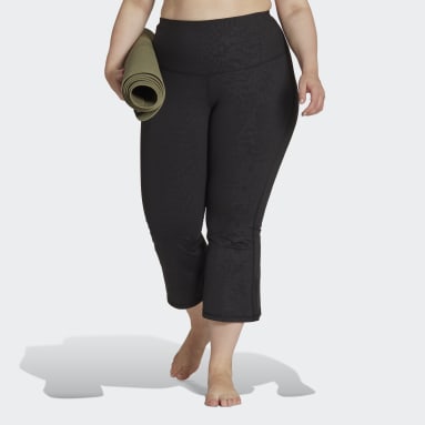 Women's Yoga Black 11 Honoré 7/8 Flared Leggings (Plus Size)