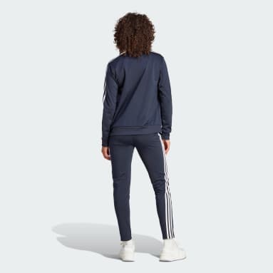 Kvinder Sportswear Blå Essentials 3-Stripes træningssæt