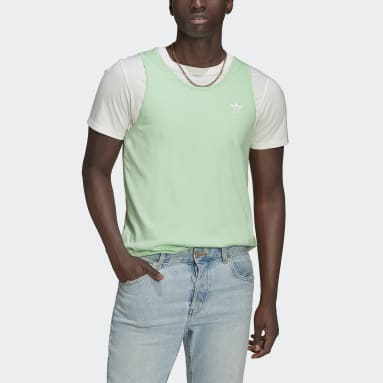 Camiseta sin mangas Adicolor Essentials Trefoil Verde Hombre Originals