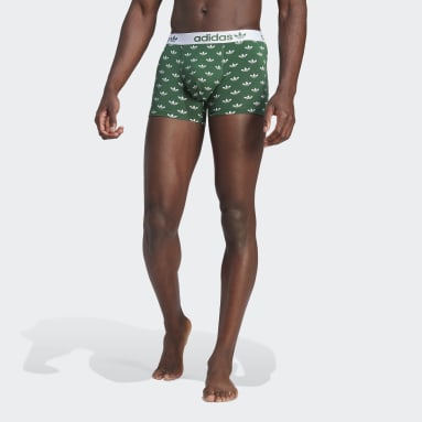 Herr Originals Grön Comfort Flex Cotton Trunk Underkläder 2-pack