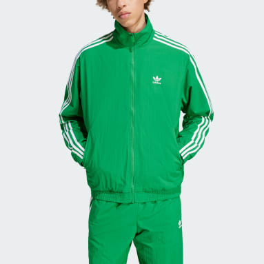 Men's Sportswear Green Adicolor Woven Firebird Track Top