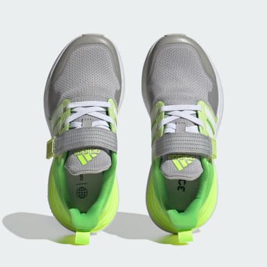 Kids Sportswear Grey RapidaSport Bounce Elastic Lace Top Strap Shoes