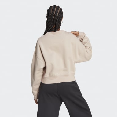 Women Sportswear Brown Lounge Fleece Sweatshirt