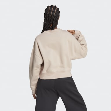 Sweat-shirt en molleton Lounge Marron Femmes Sportswear