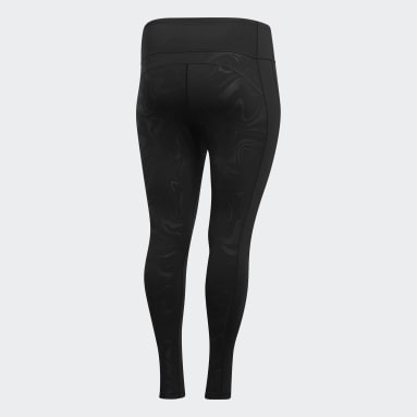 Women Yoga Black Believe This Glam On Long Tights (Plus Size)