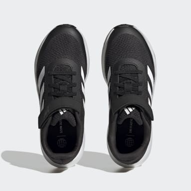 Zapatillas de Running Runfalcon 3.0 Sport Cordones Elásticos y Tira Ajustable Negro Niño Sportswear