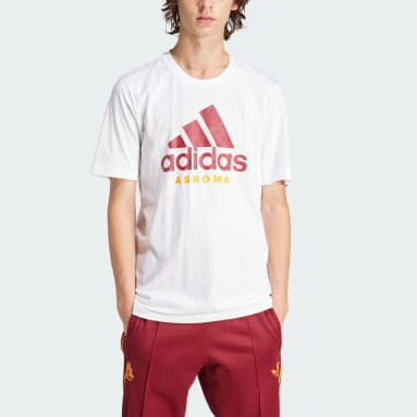Men Football White AS Roma DNA Graphic Tee