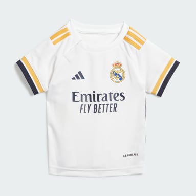 Kinderen Voetbal Real Madrid 23/24 Thuistenue Peuters