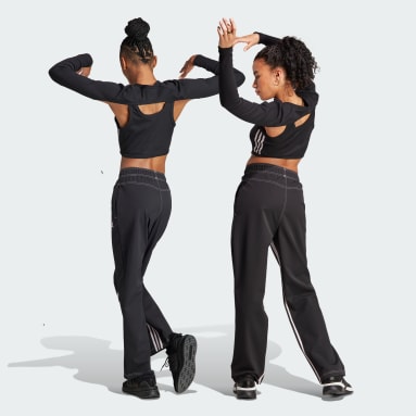Calça Perna Larga Dance 3-Stripes Preto Mulher Sportswear