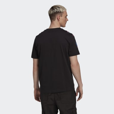 Muži Originals čierna Tričko 3-Stripes Camo