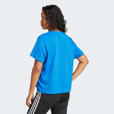 เสื้อยืดทรงบ็อกซี Adicolor Trefoil