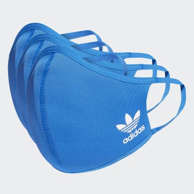 Tapabocas de tela adidas TALLA M/L (PACK DE 3) (UNISEX) Azul Sportswear