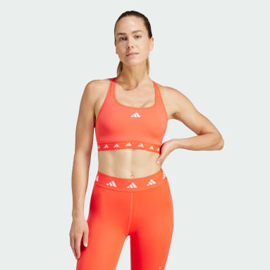 Orange sports bras adidas India