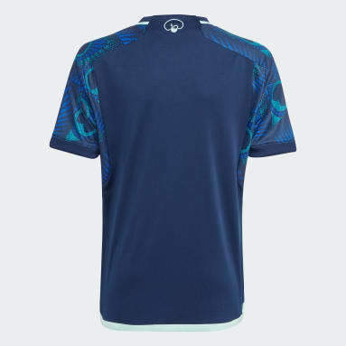 Leeds United FC 23/24 Bortetrøye, barn Blå