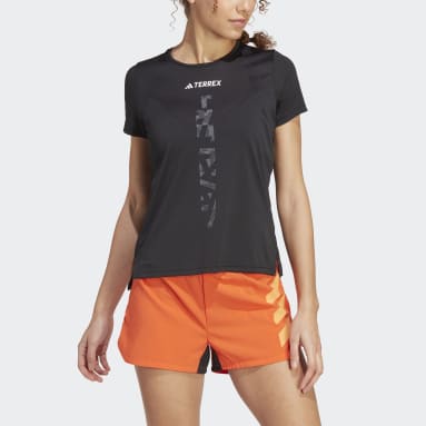Frauen TERREX TERREX Agravic Trail Running T-Shirt Schwarz