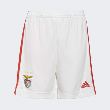 Boys Football White Benfica 21/22 Home Shorts