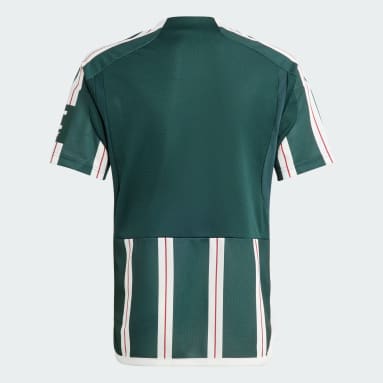 Camisola Alternativa 23/24 do Manchester United – Criança Verde Criança Futebol