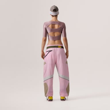 Women's adidas by Stella McCartney Pink adidas by Stella McCartney Woven Track Pants