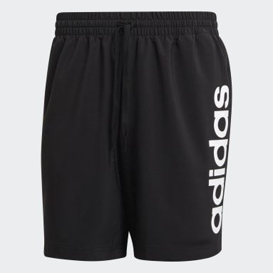 Men Sport Inspired Black AEROREADY Essentials Chelsea Linear Logo Shorts