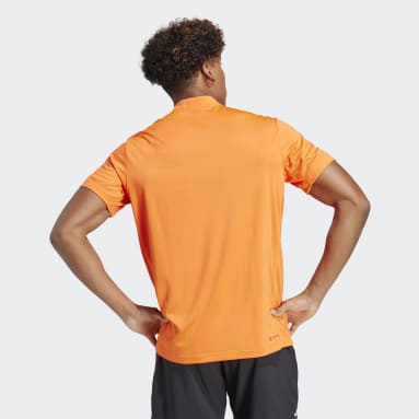 Camiseta Club Tennis Henley Naranja Hombre Tenis