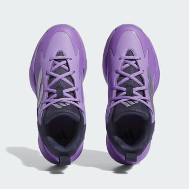 Youth 8-16 Years Basketball Purple Cross 'Em Up Select Wide Shoes
