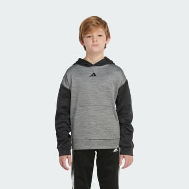 Youth Training Black Zip Front Essential Hooded Fleece Jacket