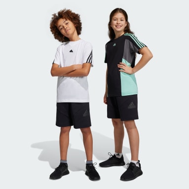 เด็ก Sportswear สีดำ กางเกงขาสั้น 8 นิ้ว Future Icons Logo