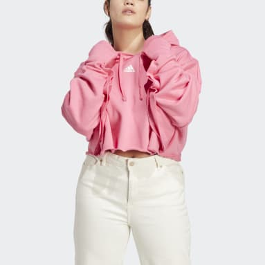 Women Sportswear Pink Collective Power Cropped Hoodie (Plus Size)