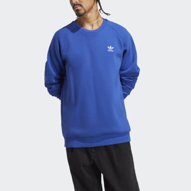 Sweatshirt Trefoil Essentials Azul Homem Originals