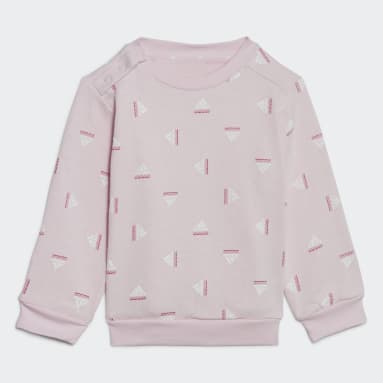 Conjunto Jogger Brand Love Felpa Rosa Niño Sportswear