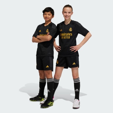 Kinder Fußball Real Madrid 23/24 Mini-Ausweichausrüstung Schwarz