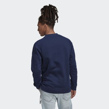 Sweat-shirt Adicolor Classics Trefoil Crewneck Bleu Hommes Originals