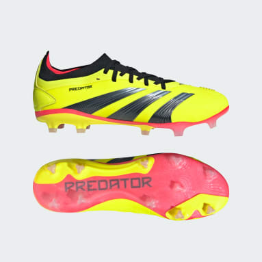 Football Yellow Predator 24 Pro Firm Ground Boots