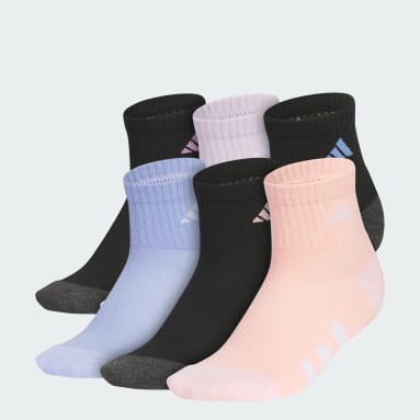 Athletic Cushioned 6-Pack Quarter Socks Kids