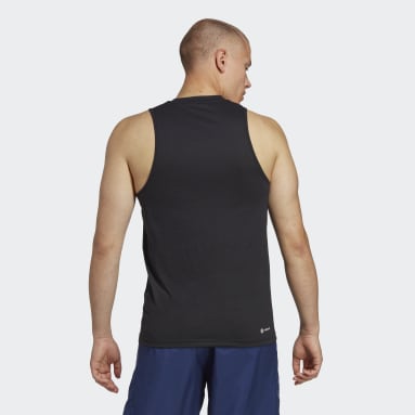 Remera Sin Mangas de Entrenamiento Train Essentials Feelready Negro Hombre Training