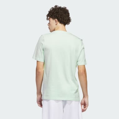 ผู้ชาย กอล์ฟ สีเขียว เสื้อยืดพิมพ์ลาย adidas x Malbon